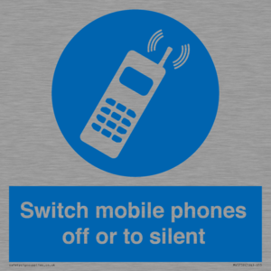 Switch mobile phones off or to silent